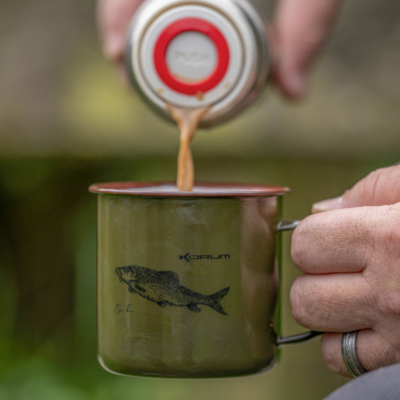 Korum Classic Enamel Barbel Mug